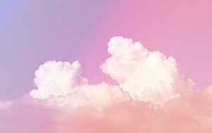 ciel pastel, romantique